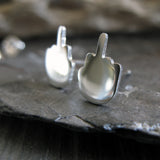 F**k you middle finger Stud Earrings