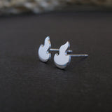 Fire Flame Stud Earrings