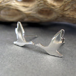 Flying Goose Stud Earrings