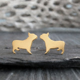 Frenchie Style 2 Dog Stud Earrings