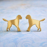 Goldendoodle Dog Stud Earrings