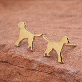 Goldendoodle Dog Stud Earrings