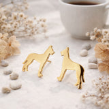 Great Dane Dog Stud Earrings