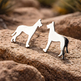 Great Dane Dog Stud Earrings