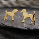 Jack Russell Terrier Dog Stud Earrings