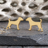 Jack Russell Terrier Dog Stud Earrings