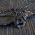 45 Adapter Record Spider Pendant Necklace