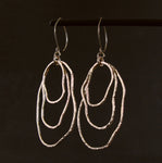 Gold Freeform Statement Dangle Earrings