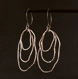 Gold Freeform Statement Dangle Earrings