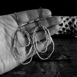 Gold Freeform Statement Dangle Earrings