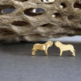 Neapolitan Mastiff Dog Stud Earrings