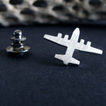 C-130 Hercules Tie Tack Lapel Pin Sterling Silver