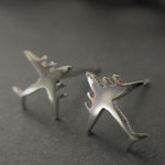 C 17 Globemaster Jet Stud Earrings