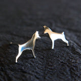 Mini Pincher Dog Stud Earrings