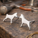 Mini Pincher Dog Stud Earrings