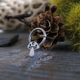 Mushroom Nose Septum Ring