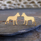 Pit Bull Dog Stud Earrings