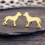 Pit Bull Dog Stud Earrings