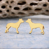 Pit Bull Dog Stud Earrings