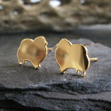 Pomeranian Dog Stud Earrings