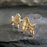 Poodle Dog Stud Earrings