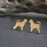 Portuguese Water Dog Stud Earrings
