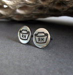 R.N. Nurse Hat Stud Earrings