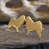 Samoyed Dog Stud Earrings