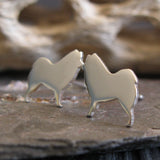 Samoyed Dog Stud Earrings