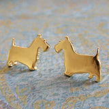 Scottie Dog Stud Earrings