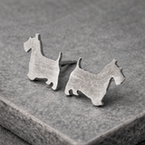 Scottie Dog Stud Earrings