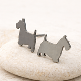 Scottie Dog Stud Earrings