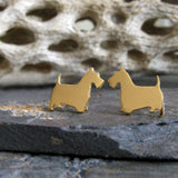 Scottie Dog Stud Earrings