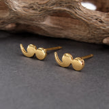 Semi Colon Stud Earrings