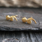 Semi Colon Stud Earrings