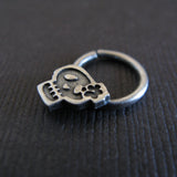Sugar Skull Flower Septum Ring