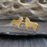 Shetland Sheepdog Sheltie Dog Stud Earrings