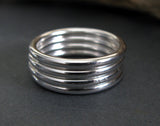 Simple Sterling Silver Stacking Ring – 2mm Round Band