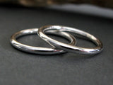 Simple Sterling Silver Stacking Ring – 2mm Round Band