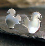 Squirrel with Acorn Stud Earrings