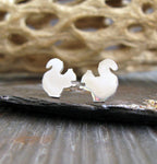 Squirrel with Acorn Stud Earrings