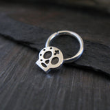 Sugar Skull Cross Septum Ring