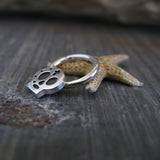 Sugar Skull Cross Septum Ring