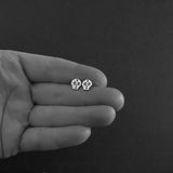 Sugar Skull with Cross Stud Earrings