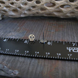 Sugar Skull with Cross Stud Earrings