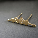 Violin Stud Earrings