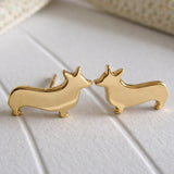 Welsh Pembroke Corgi Dog Stud Earrings