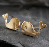 Whale Stud Earrings