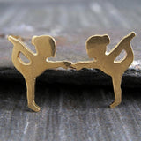 Yoga Dancer Stud Earrings