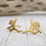 Yoga Dancer Stud Earrings